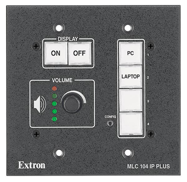 Extron MLC 104 IP Plus Проводная Черный, Белый пульт дистанционного управления