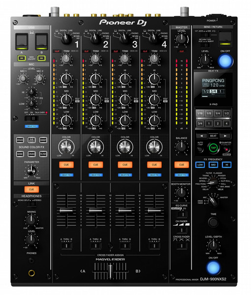 Pioneer DJM-900NXS2 4channels 20 - 40000Hz audio mixer