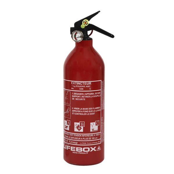 Lifebox EXT01 Powder (Dry chemical) A,B,C fire extinguisher