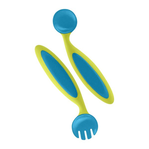 Boon Benders Toddler cutlery set Blau, Grün