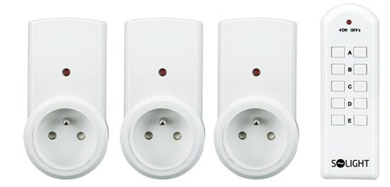 Solight DY01 Schuko White socket-outlet