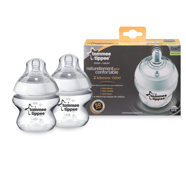 Tommee Tippee Biberons Easi-Vent 150ml Transparent,White feeding bottle