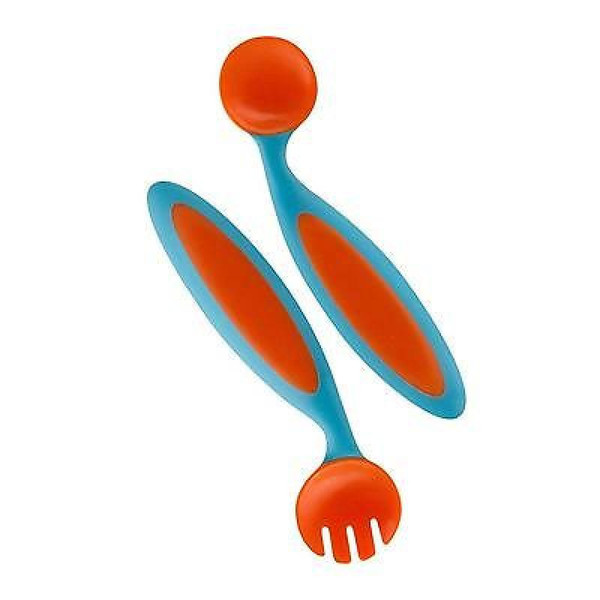 Boon Benders Toddler cutlery set Синий, Оранжевый