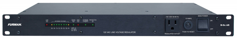 Furman M-8x AR 9AC outlet(s) 97-141V Black voltage regulator