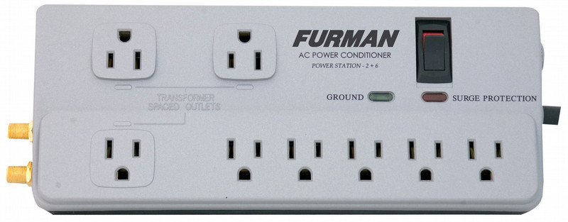 Furman PST-2+6 8AC outlet(s) 120V White surge protector