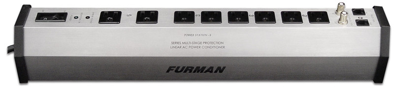 Furman PST-8 8розетка(и) Cеребряный сетевой фильтр