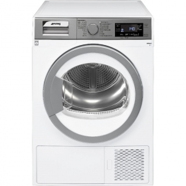 Smeg DHT82LSIT Freestanding Front-load 8kg A++ Silver,White tumble dryer