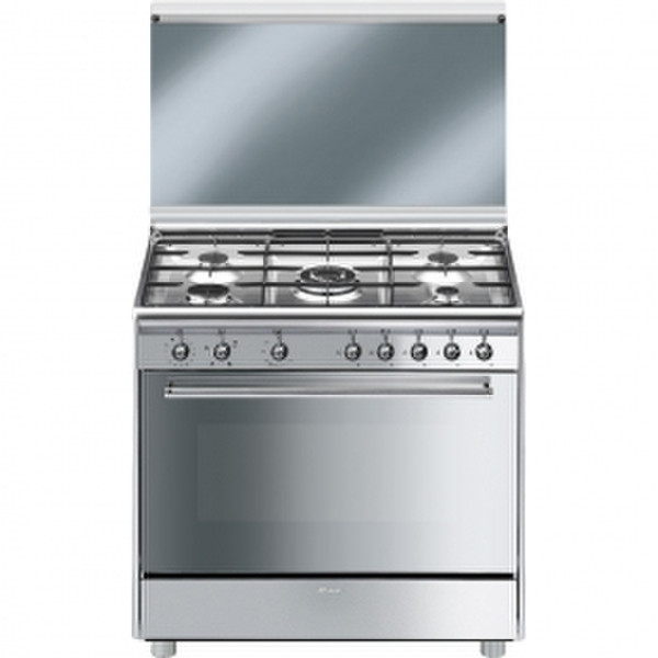 Smeg SX91GVE9 Freestanding Gas hob A Stainless steel cooker