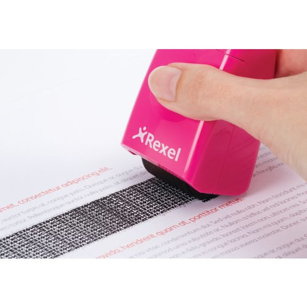 Rexel ID Guard Retractable Ink Roller Pretty Pink