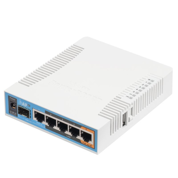 Mikrotik hAP ac 500Mbit/s Energie Über Ethernet (PoE) Unterstützung Weiß