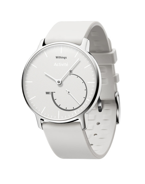 Withings Activite Steel Wristband activity tracker Analogue Wireless White