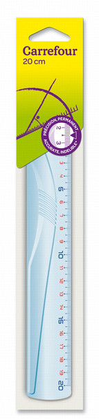 Carrefour 3270192696757 200mm Transparent 1pc(s) ruler
