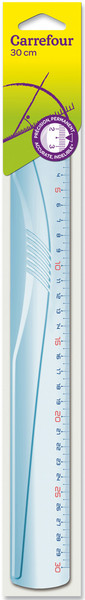 Carrefour 3270192696764 300mm Transparent 1pc(s) ruler
