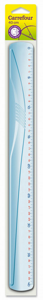 Carrefour 3270192696771 400mm Transparent 1pc(s) ruler