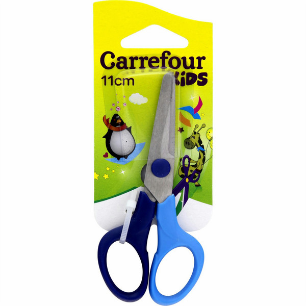 Carrefour 3390509999101 Kunst-& Handwerksscheren Gerader Schnitt Blau, Edelstahl Büro- & Bastelschere