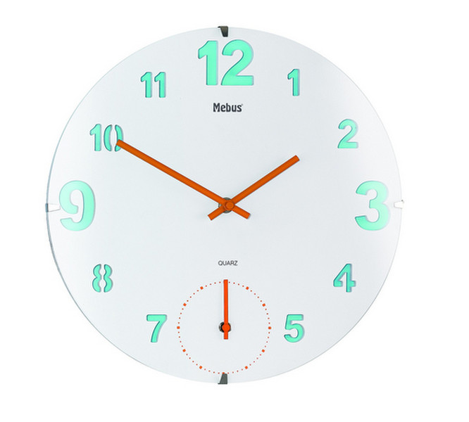 Mebus 17931 Quartz wall clock Круг Белый настенные часы
