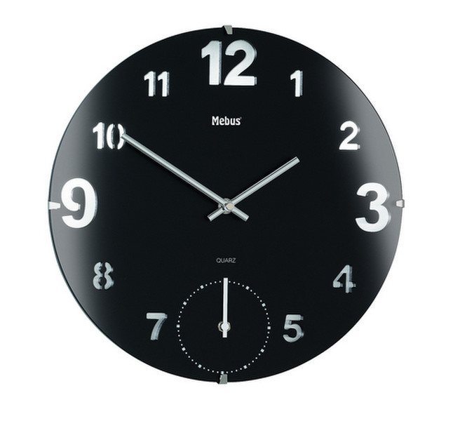 Mebus 17932 Quartz wall clock Круг Черный, Белый настенные часы