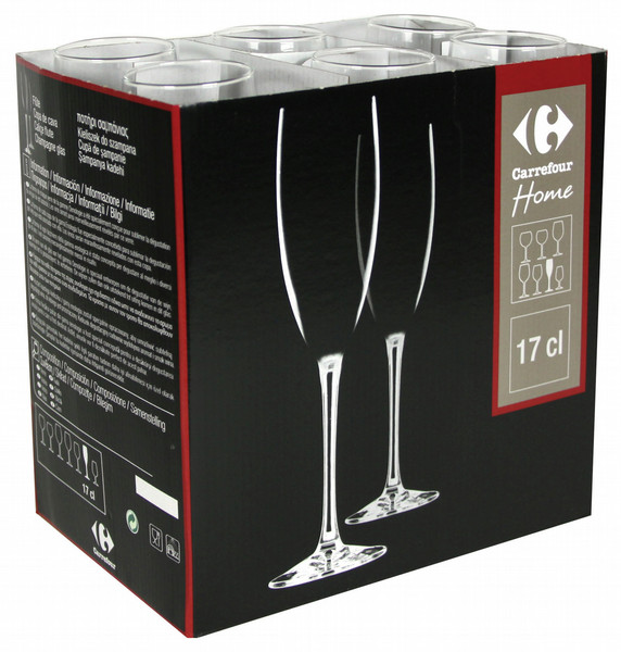 Carrefour Home 3608142554725 170ml Glass champagne glass