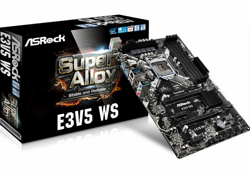 Asrock E3V5 WS Intel C232 LGA1151 ATX материнская плата для сервера/рабочей станции