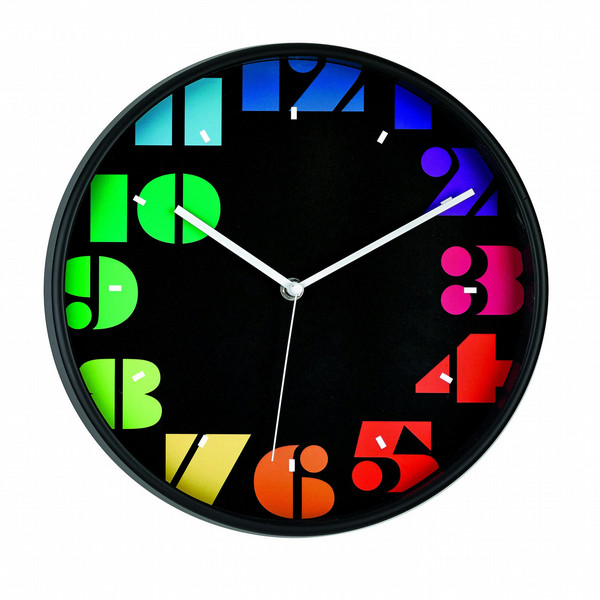 Mebus 17372 Quartz wall clock Круг Черный настенные часы