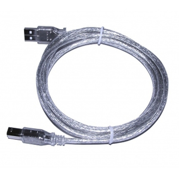 Wiebetech Cable-21 1.82м USB A Mini-USB B Cеребряный кабель USB