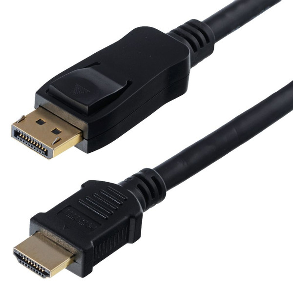 Helos 118879 5m DisplayPort HDMI Schwarz Videokabel-Adapter