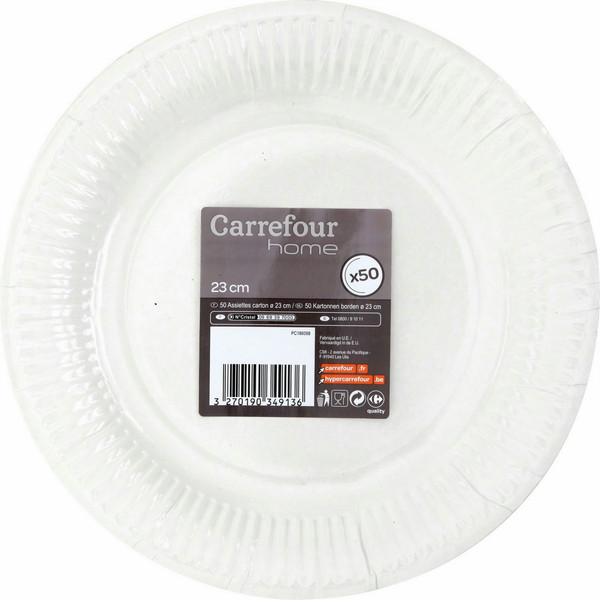 Carrefour Home 3270190349136 Plate disposable plate/bowl