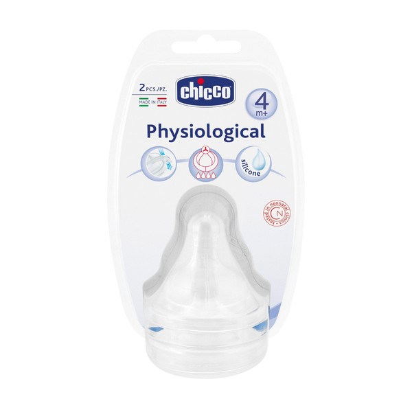 Chicco 00081629000000 Silicone Fast flow bottle nipple