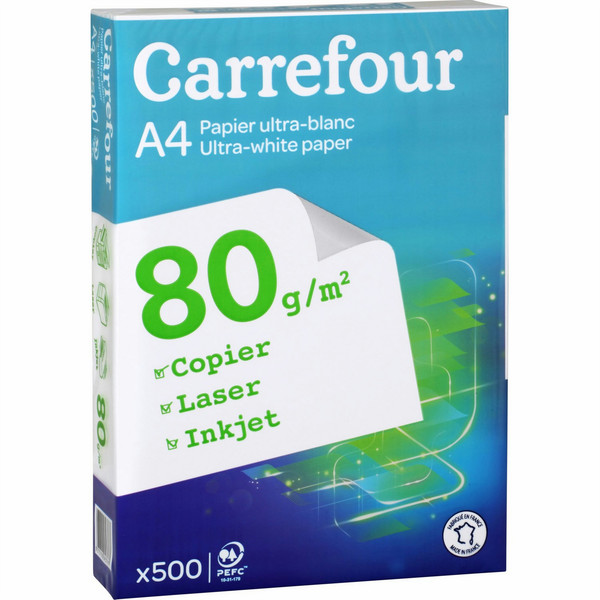 Carrefour 3270192693787 A4 (210×297 mm) Weiß Druckerpapier