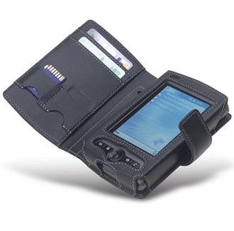 Belkin HP iPAQ Leather Wallet Case Leather Black