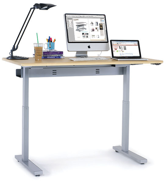 Ergotron MVBD60SS/MP desktop sit-stand workplace