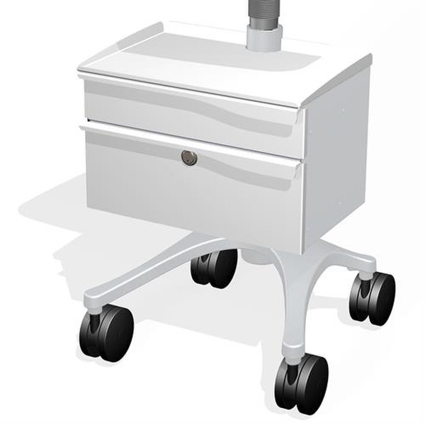 Ergotron ZDE02CG/CG Grey Metal Drawer multimedia cart accessory