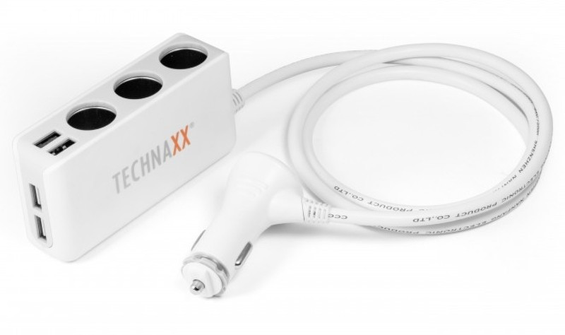Technaxx 4592 Auto Grey,White mobile device charger
