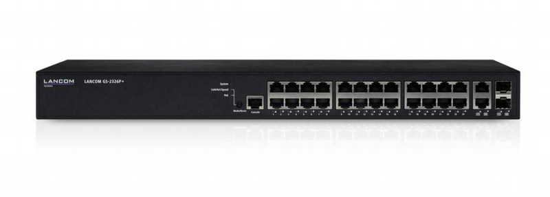 Lancom Systems GS-2326P+ Managed Gigabit Ethernet (10/100/1000) Power over Ethernet (PoE) 1U Black