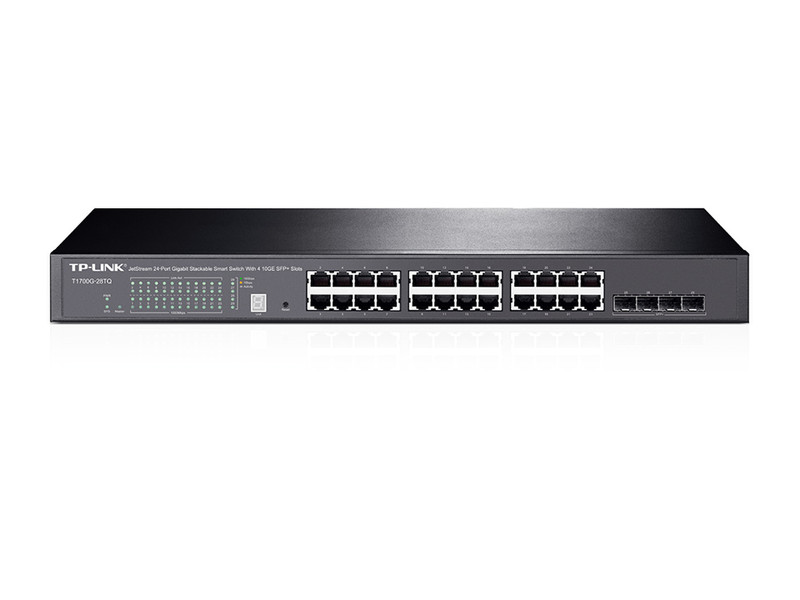 TP-LINK JetStream Managed network switch L2+ Gigabit Ethernet (10/100/1000) Черный
