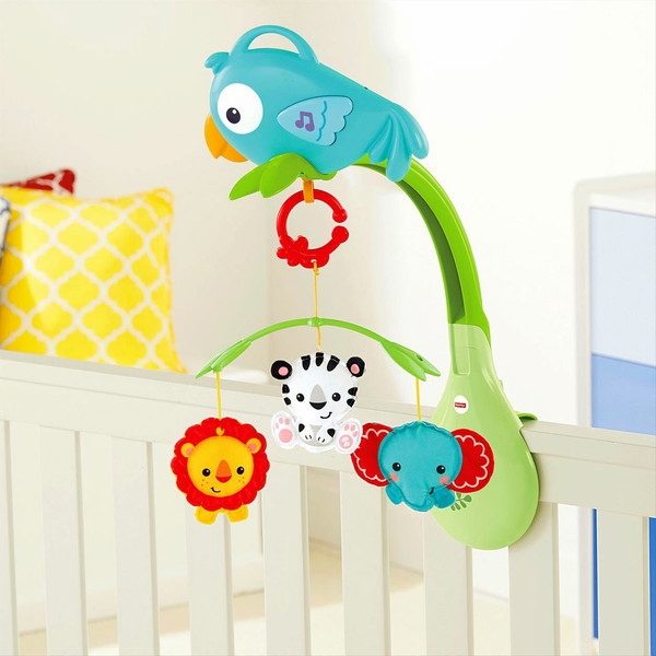 Fisher Price Everything Baby Rainforest Friends 3-in-1 Musical Mobile