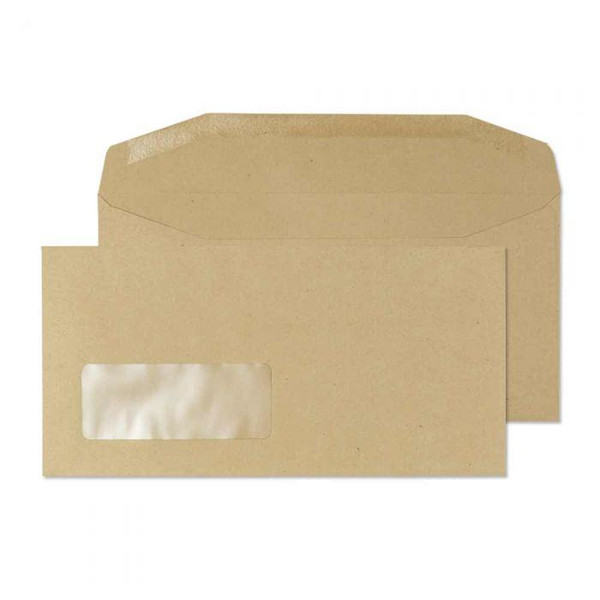 Blake Purely Everyday Manilla Window Gummed Mailer DL 110X220mm 80gsm (Pack 1000) envelope