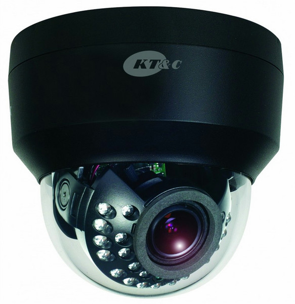 KT&C KEZ-C2DI28V12IRB CCTV Indoor Dome Black surveillance camera