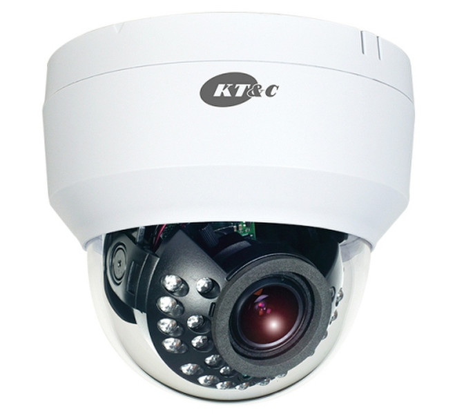 KT&C KEZ-C2DI28V12IRW CCTV Innenraum Kuppel Weiß Sicherheitskamera