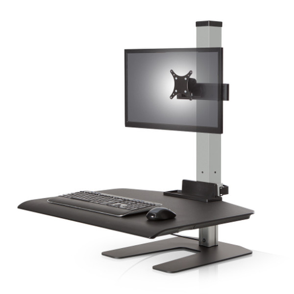 Innovative Office Products WNST-1 Flat panel Multimedia stand Черный, Cеребряный