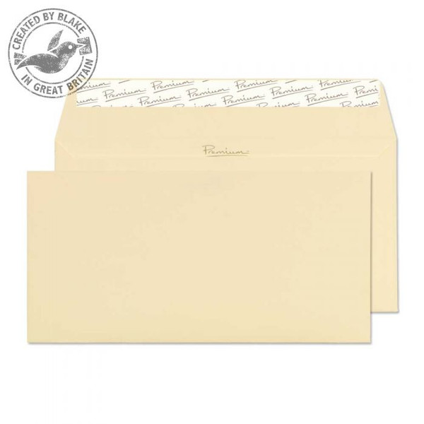 Blake Premium Business Wallet Peel and Seal Vellum Laid DL 110x220mm 120gsm (Pack 500)