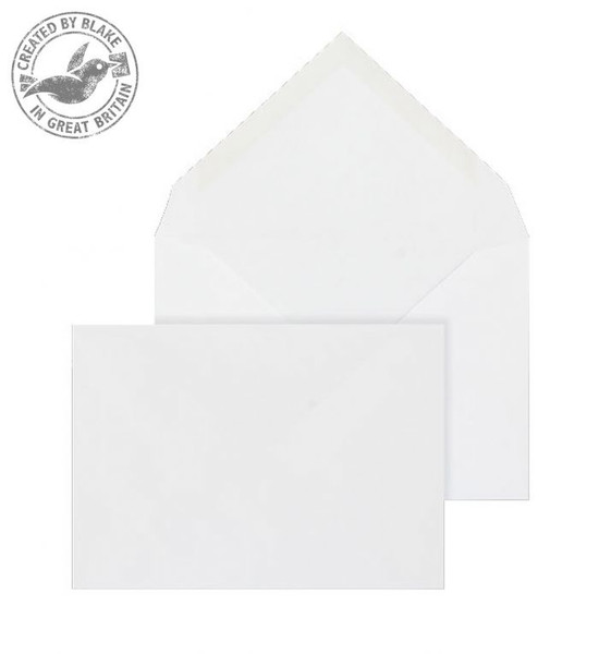 Blake Purely Everyday White Gummed Banker Invitation C6 114x162mm 100gsm (Pack 1000)