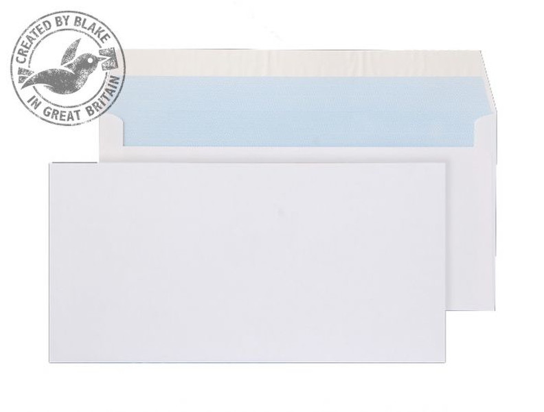 Blake Purely Everyday White Peel and Seal Wallet DL 110X220mm 100gsm (Pack 50)