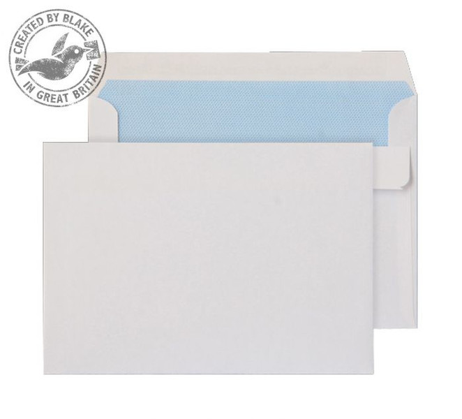 Blake Purely Everyday White Self Seal Wallet C6 114x162mm 90gsm (Pack 50)