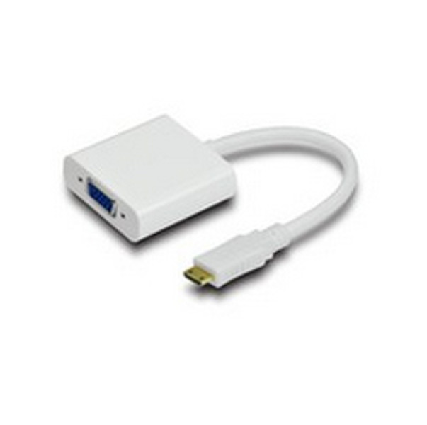 Microconnect Mini HDMI-VGA Mini-HDMI VGA (D-Sub) Schwarz