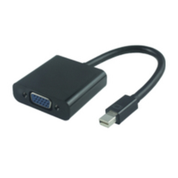 Microconnect Mini Displayport-VGA Mini DisplayPort VGA (D-Sub) Schwarz