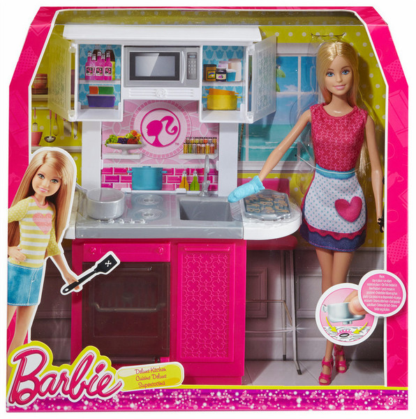 Barbie Doll and Deluxe Kitchen Разноцветный кукла