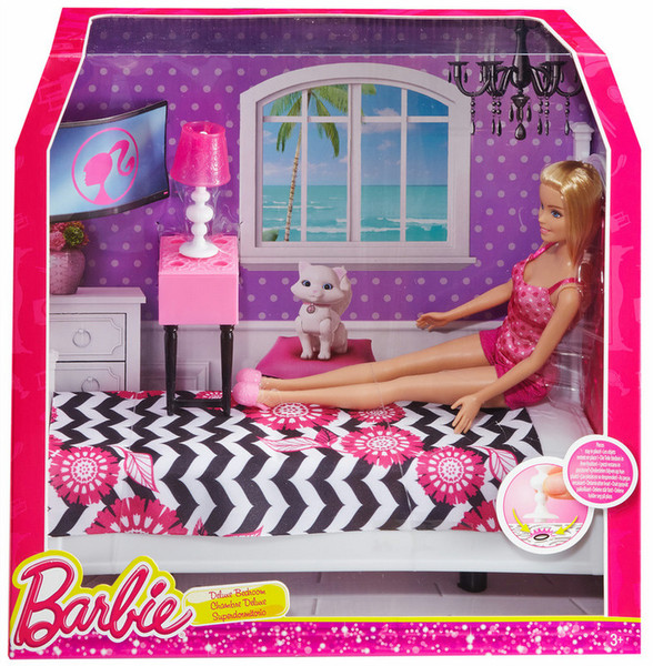 Barbie Doll and Deluxe Bedroom Разноцветный кукла