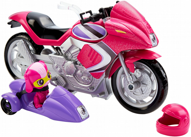 Barbie Spy Squad Secret Agent Motorcycle & Techbot Pet
