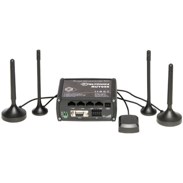 Teltonika RUT955 Schnelles Ethernet 4G Schwarz WLAN-Router